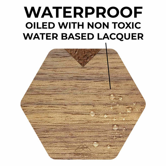 Wooden Coasters - American Walnut / Set of 4 Coasters