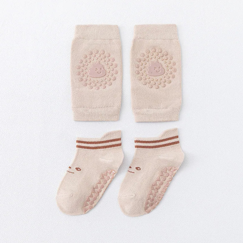Breathable Baby Knee Pads Non-Slip Anti-Fall Socks