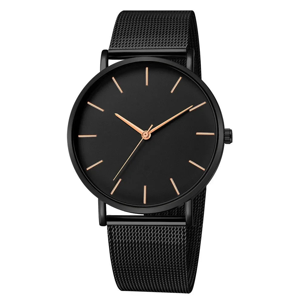 Leisure Simple Women Watch 2025 Vintage Mesh Belt Ultra-Thin Fashion Luxury Man Wrist Watches