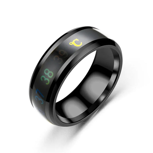 Titanium Steel Temperature Sensitive Ring Jewelry