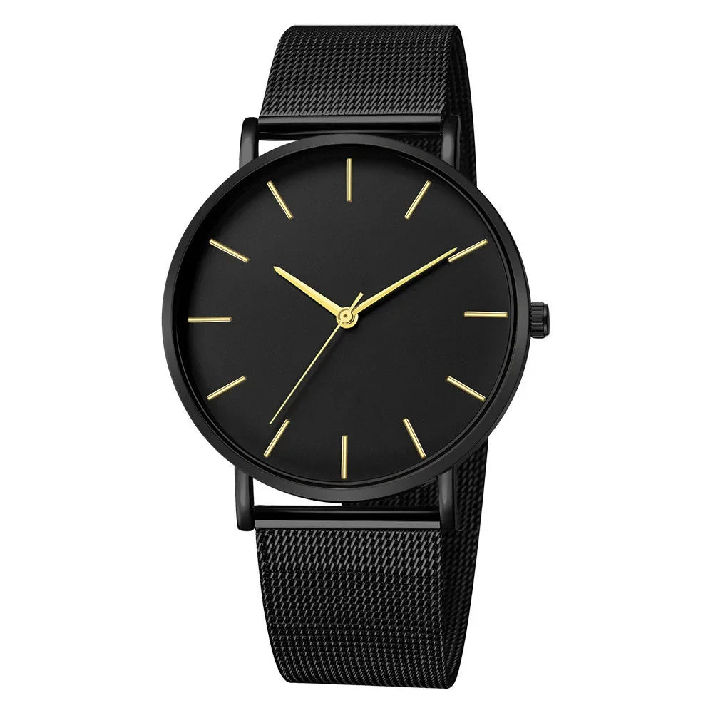 Leisure Simple Women Watch 2025 Vintage Mesh Belt Ultra-Thin Fashion Luxury Man Wrist Watches
