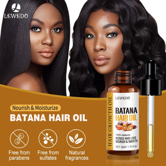 Lewedo Naturals Batana Oil Fast Hair Growth for Men Women Pure Batana Oil
