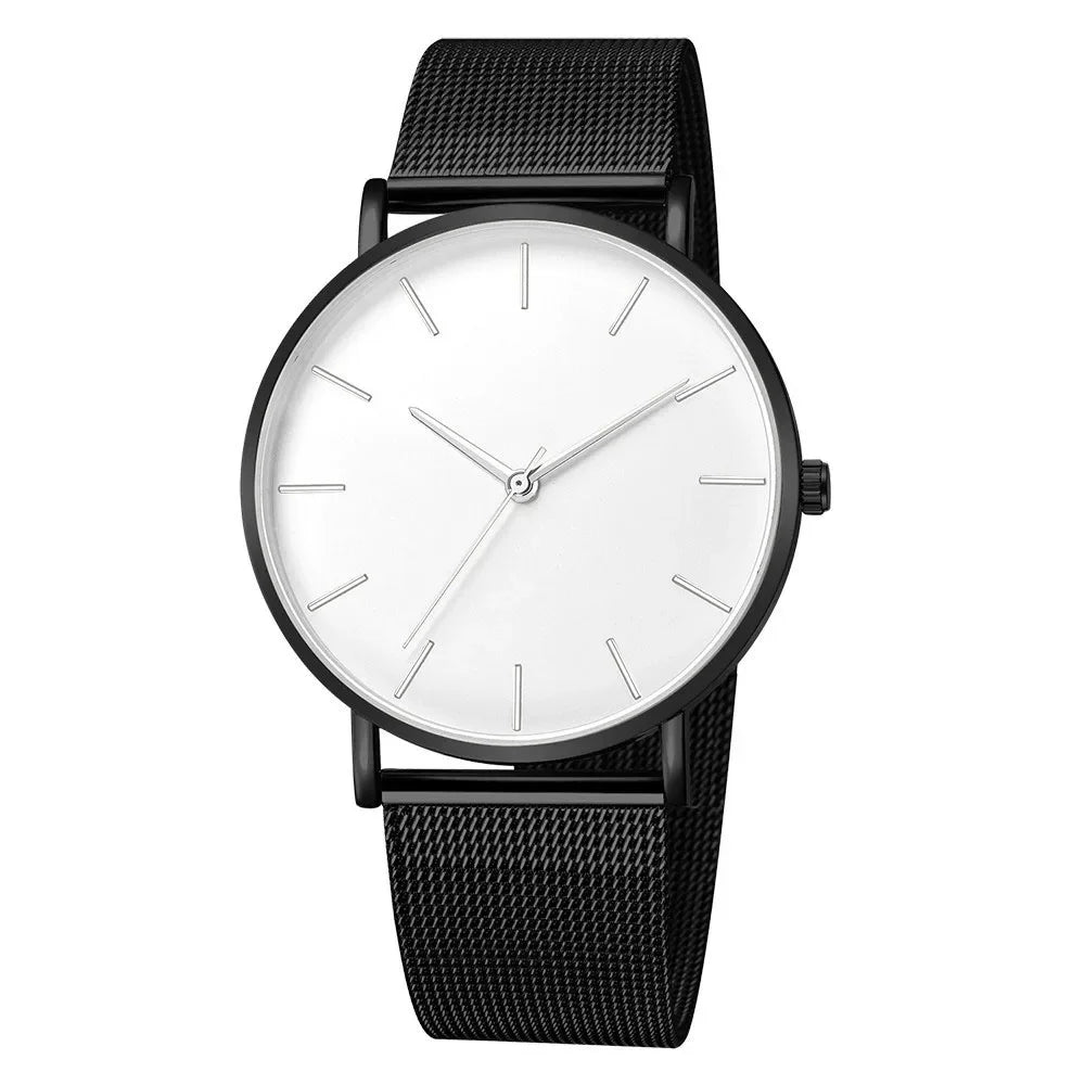 Leisure Simple Women Watch 2025 Vintage Mesh Belt Ultra-Thin Fashion Luxury Man Wrist Watches
