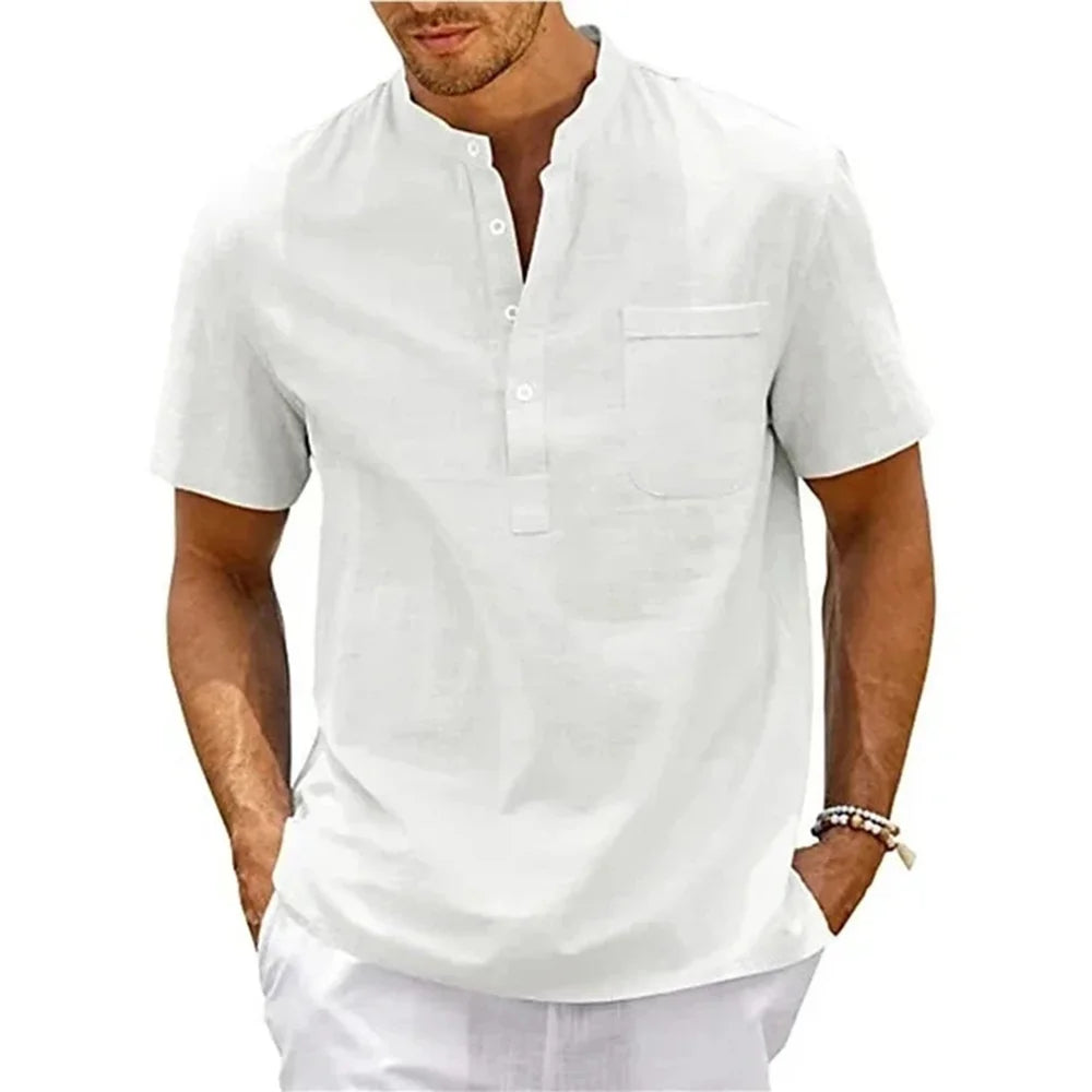 Casual Short Sleeve Vintage Streetwear Male Tops T-Shirts