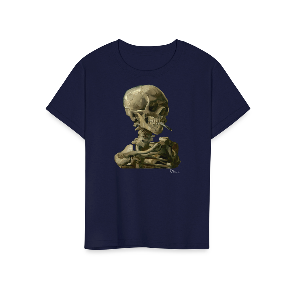 Van Gogh Skull of a Skeleton With Burning Cigarette 1886 T-Shirt