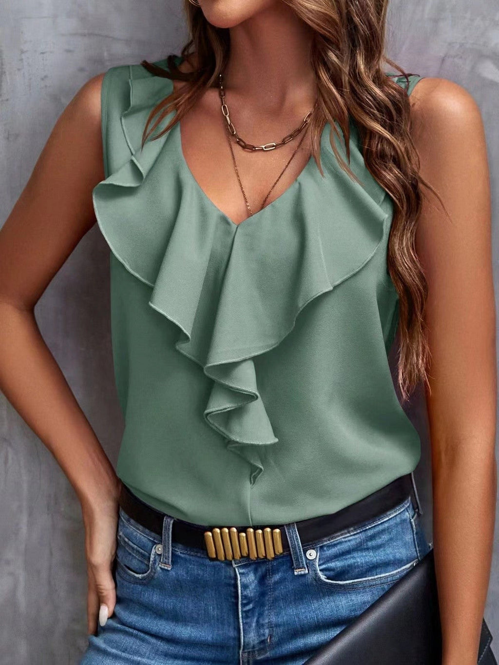 Ruffle Tank Top