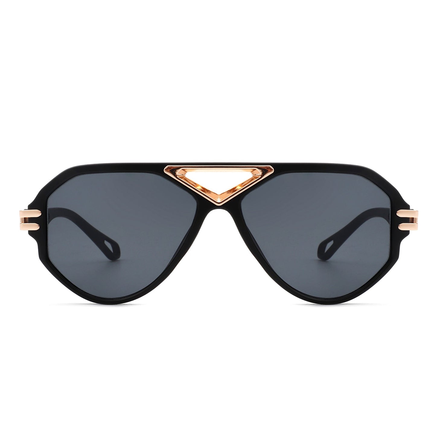 Sunglasses- Geometric Retro Round Vintage Fashion Aviator Sunglasses