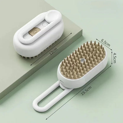 3-In-1 Self Cleaning Anti-Static Rechargeable Pet Grooming Brush Bath