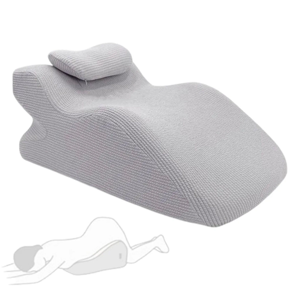 Adult Memory Foam Back Support Pillow Cushion for Sleeping, Wedge Back Pillow
