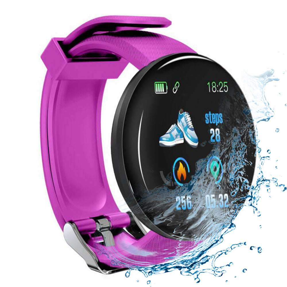D18 Smart Watch Bluetooth Fitness Tracker Sports HeartRate Waterproof  watch