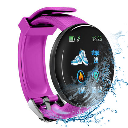 D18 Smart Watch Bluetooth Fitness Tracker Sports HeartRate Waterproof  watch
