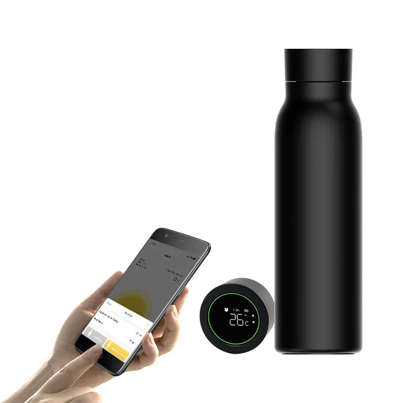 Smart Water Bottle Drink Reminder Temperature Waterproof Double Wainless Steel