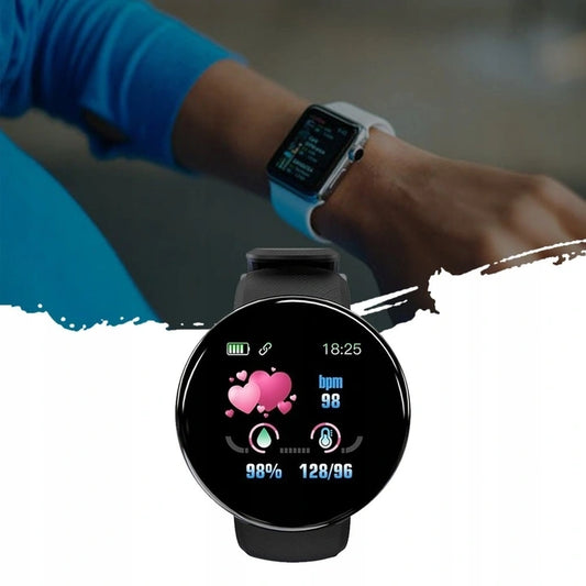 D18 Smart Watch Bluetooth Fitness Tracker Sports HeartRate Waterproof  watch