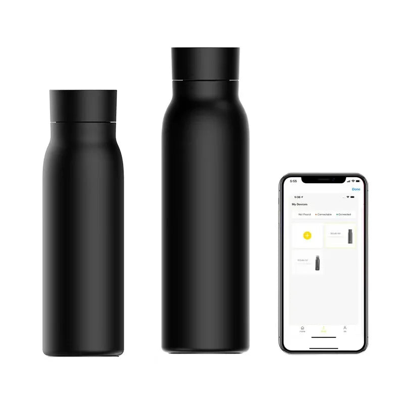 Smart Water Bottle Drink Reminder Temperature Waterproof Double Wainless Steel