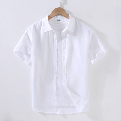 2022 Linen Men Shirts Cotton Men's Shirts Quality Linen Shirt Men
