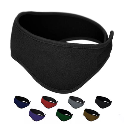 Ear Warmer Head Band Polar Fleece Black Ear Muff