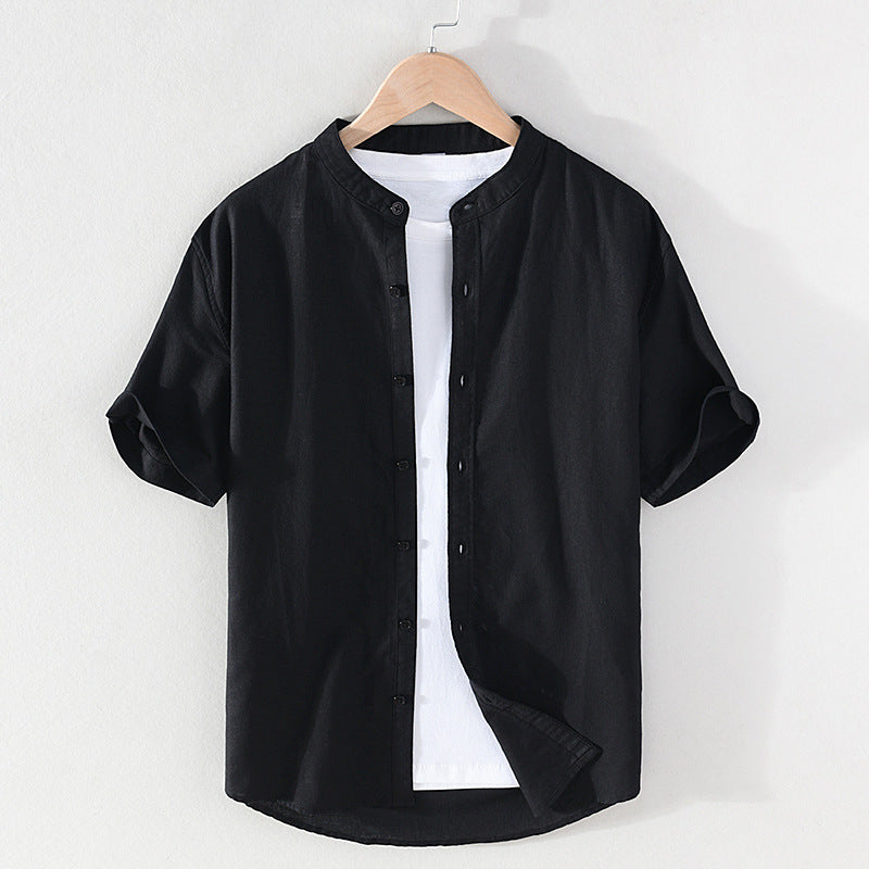 2022 Linen Men Shirts Cotton Men's Shirts Quality Linen Shirt Men