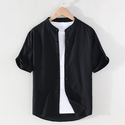 2022 Linen Men Shirts Cotton Men's Shirts Quality Linen Shirt Men