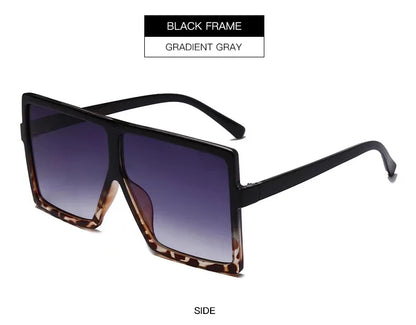 Sunglasses   UV400 Polarized Oversized Square Shield Fashionable Sun Glasses