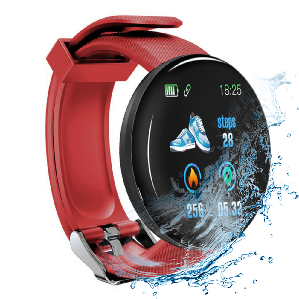 D18 Smart Watch Bluetooth Fitness Tracker Sports HeartRate Waterproof  watch