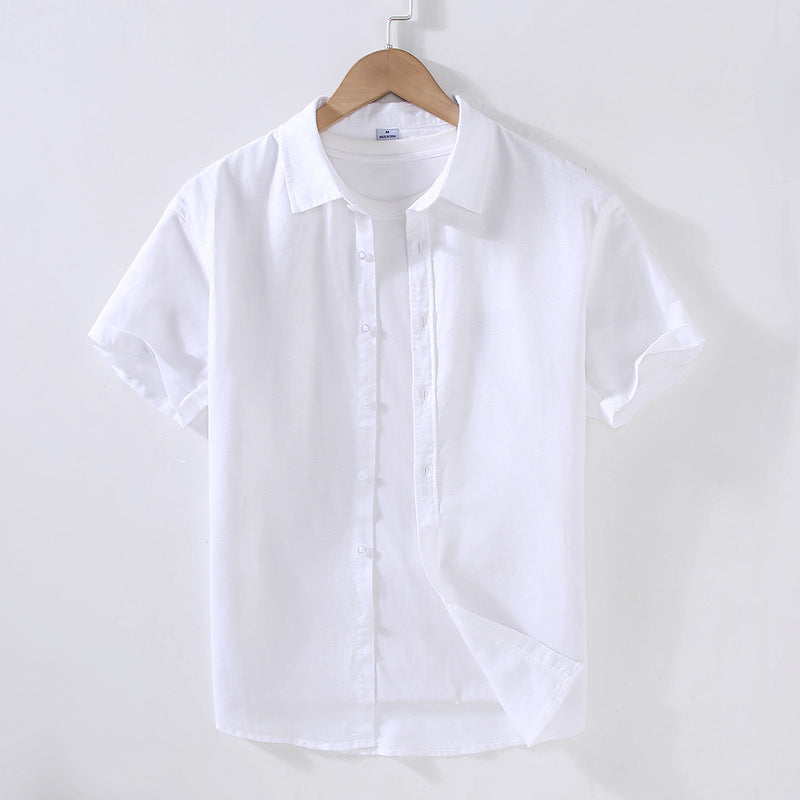 2022 Linen Men Shirts Cotton Men's Shirts Quality Linen Shirt Men