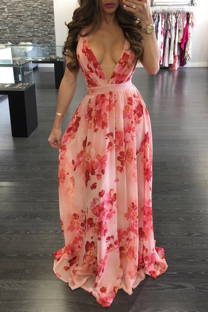 Summer Sleeveless Long Boho Dress