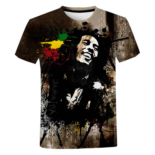 Hip Hop Shirt  3d Printed T-Shirts Men Women Pop Funny Music Rock Star