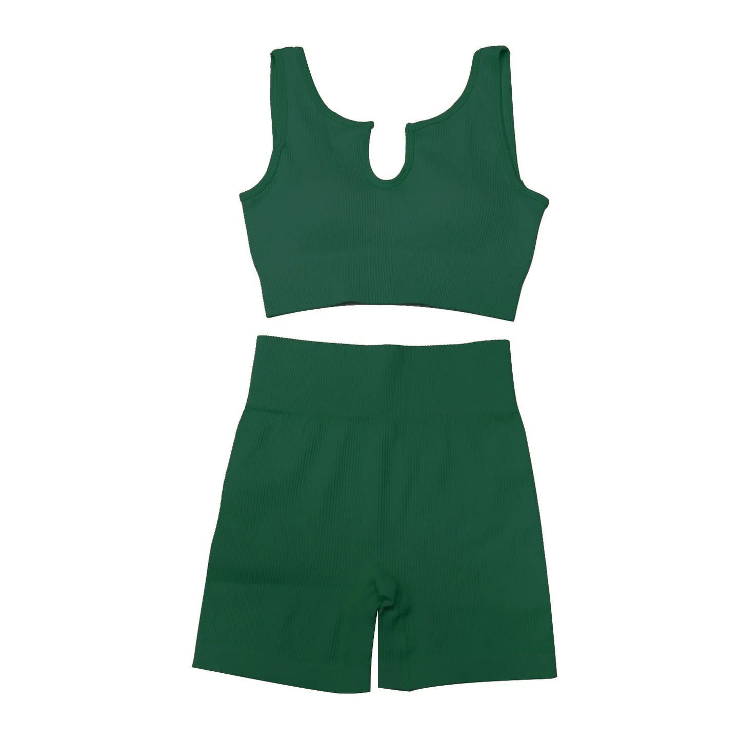 90% Nylon Elastic Sportswear Athletic Workout Set Women Bra Shorts Active Wear