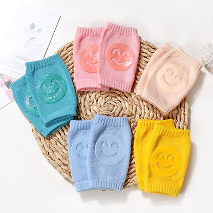 Knee Pads Leg Warmer Gaiter Smile Girl/b oy Kids Crawling Elbow Kneepad Slips