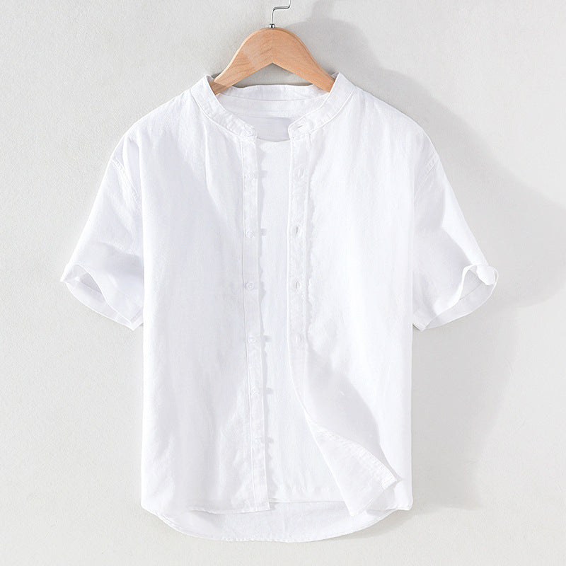 2022 Linen Men Shirts Cotton Men's Shirts Quality Linen Shirt Men