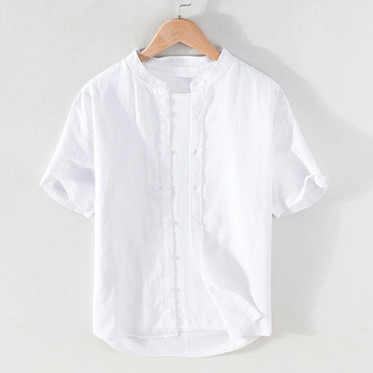 2022 Linen Men Shirts Cotton Men's Shirts Quality Linen Shirt Men