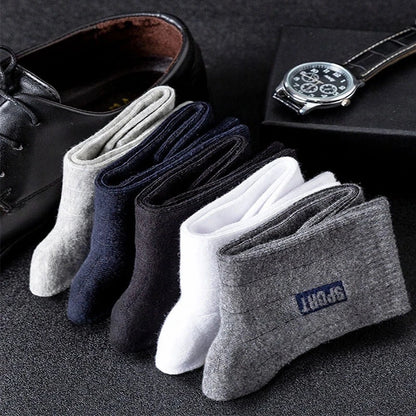 10Pairs High Quality Men Socks Cotton Breathable Sweat-Absorbent Black Socks