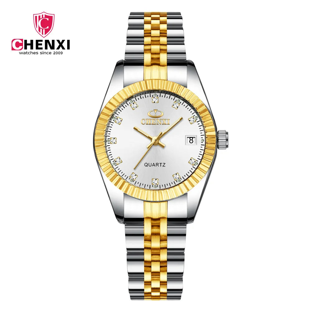Couples Quartz Stainless Wristwatches