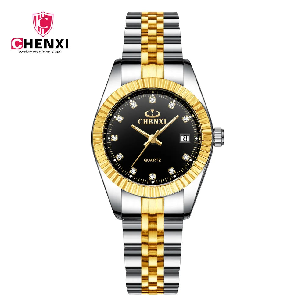 Couples Quartz Stainless Wristwatches