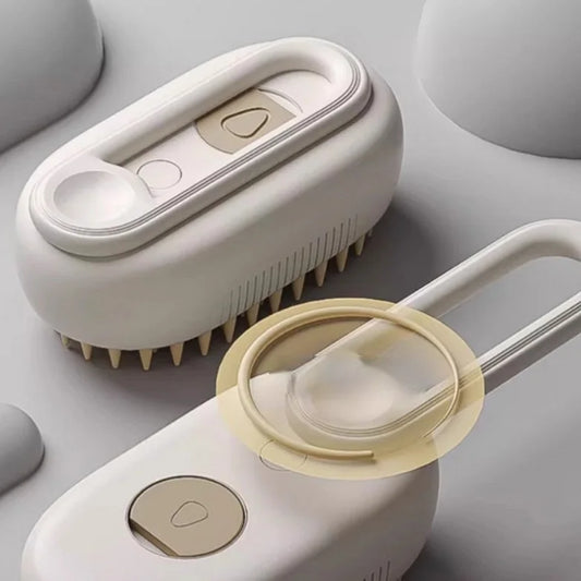 3-In-1 Self Cleaning Anti-Static Rechargeable Pet Grooming Brush Bath