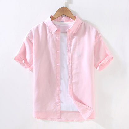 2022 Linen Men Shirts Cotton Men's Shirts Quality Linen Shirt Men