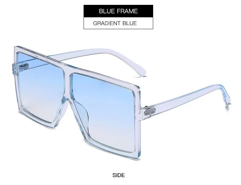 Sunglasses   UV400 Polarized Oversized Square Shield Fashionable Sun Glasses