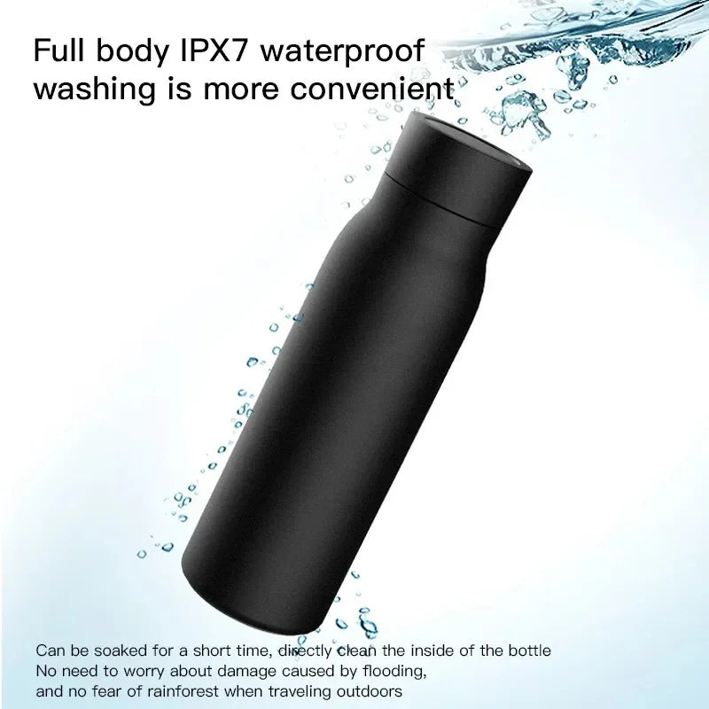 Smart Water Bottle Drink Reminder Temperature Waterproof Double Wainless Steel