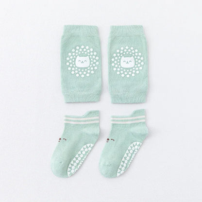 Breathable Baby Knee Pads Non-Slip Anti-Fall Socks