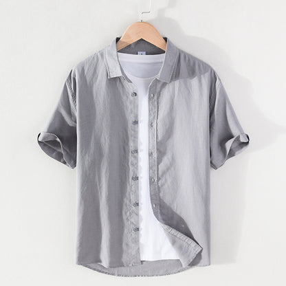 2022 Linen Men Shirts Cotton Men's Shirts Quality Linen Shirt Men