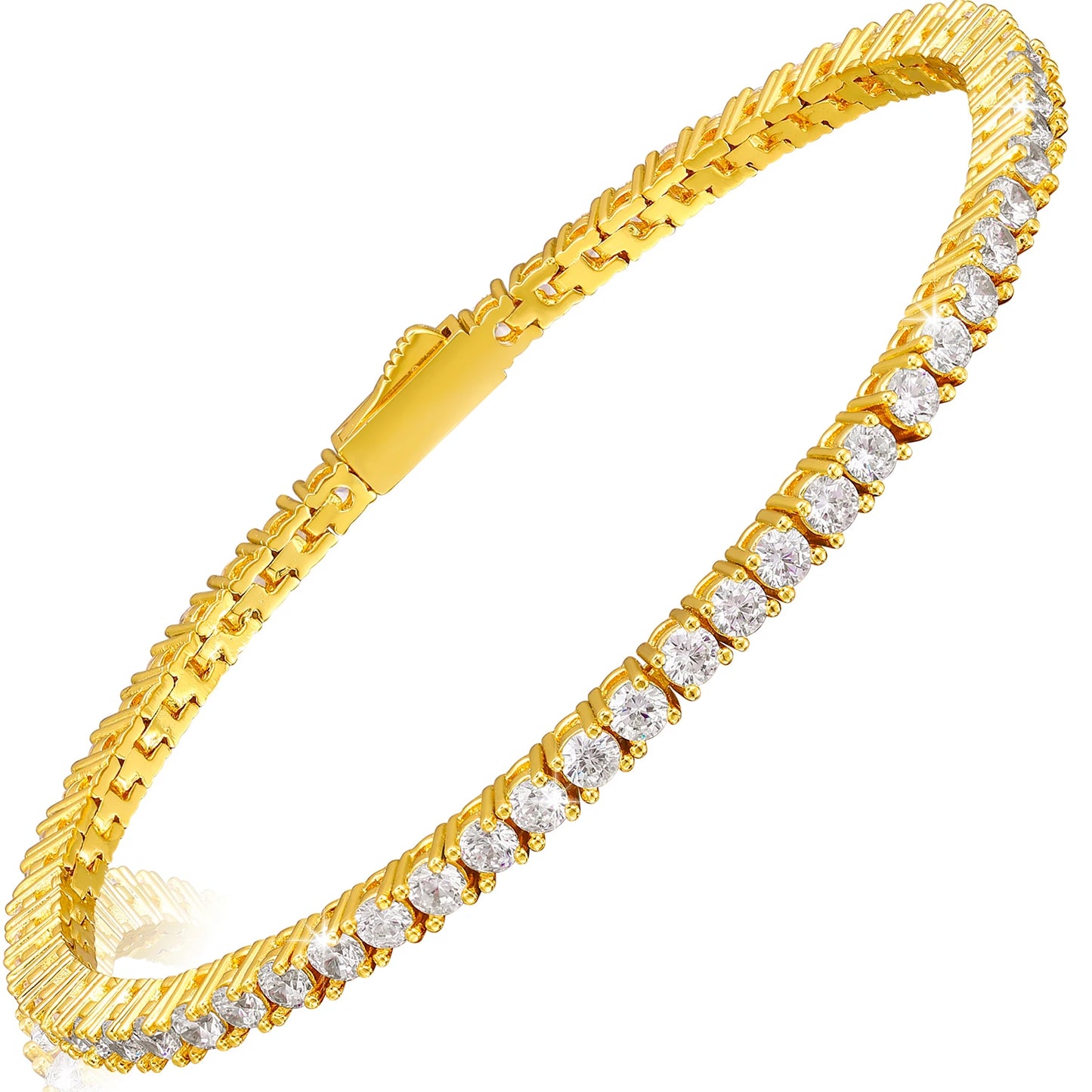 Factory Price Diamond 2mm 2.5mm Tennis Chain 925 Silver