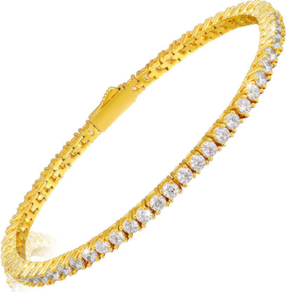 Factory Price Diamond 2mm 2.5mm Tennis Chain 925 Silver
