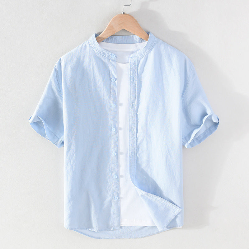 2022 Linen Men Shirts Cotton Men's Shirts Quality Linen Shirt Men
