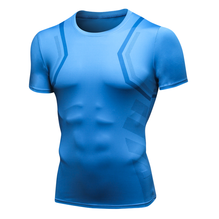 Mens Tights Sports Shirts Athletic Training Dry Fit Muscle Fit T Shirt  Fitness