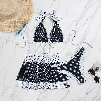 PASUXI Wholesale Three Pieces Swimwear Bathing Suit Women Beachwear Bikini