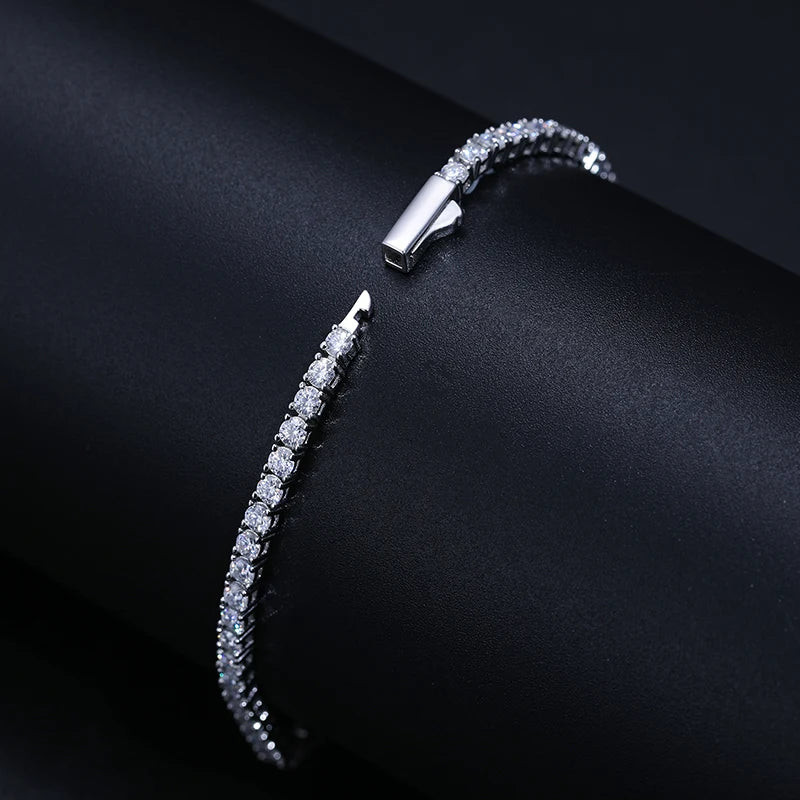 Factory Price Diamond 2mm 2.5mm Tennis Chain 925 Silver
