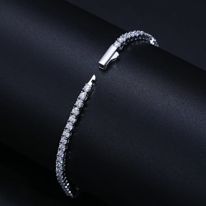 Factory Price Diamond 2mm 2.5mm Tennis Chain 925 Silver