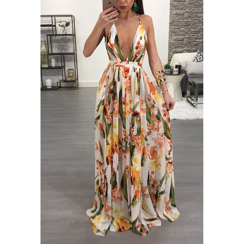 Summer Sleeveless Long Boho Dress