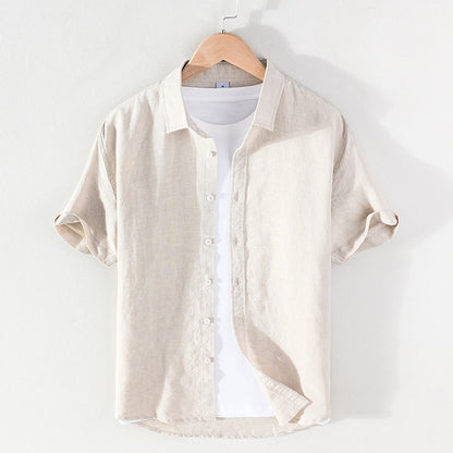 2022 Linen Men Shirts Cotton Men's Shirts Quality Linen Shirt Men