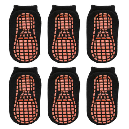 6 Pairs/Lot 0 to 6 Yrs - Low Cut Floor Kid Sock With Rubber Grips Four Season